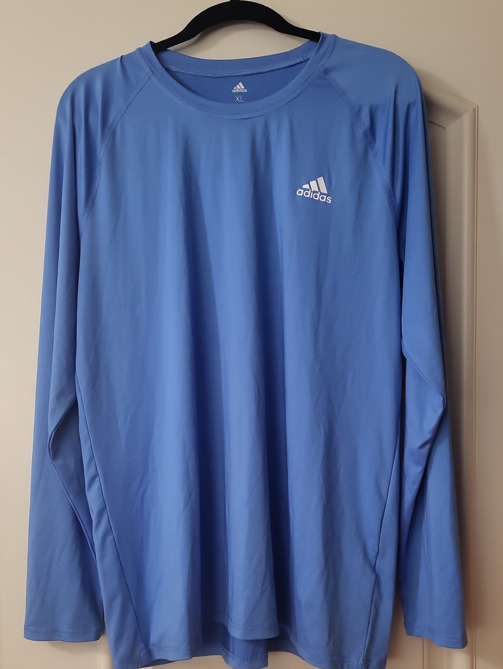 Adidas Men’s Long Sleeve Performance Shirt - Light Blue